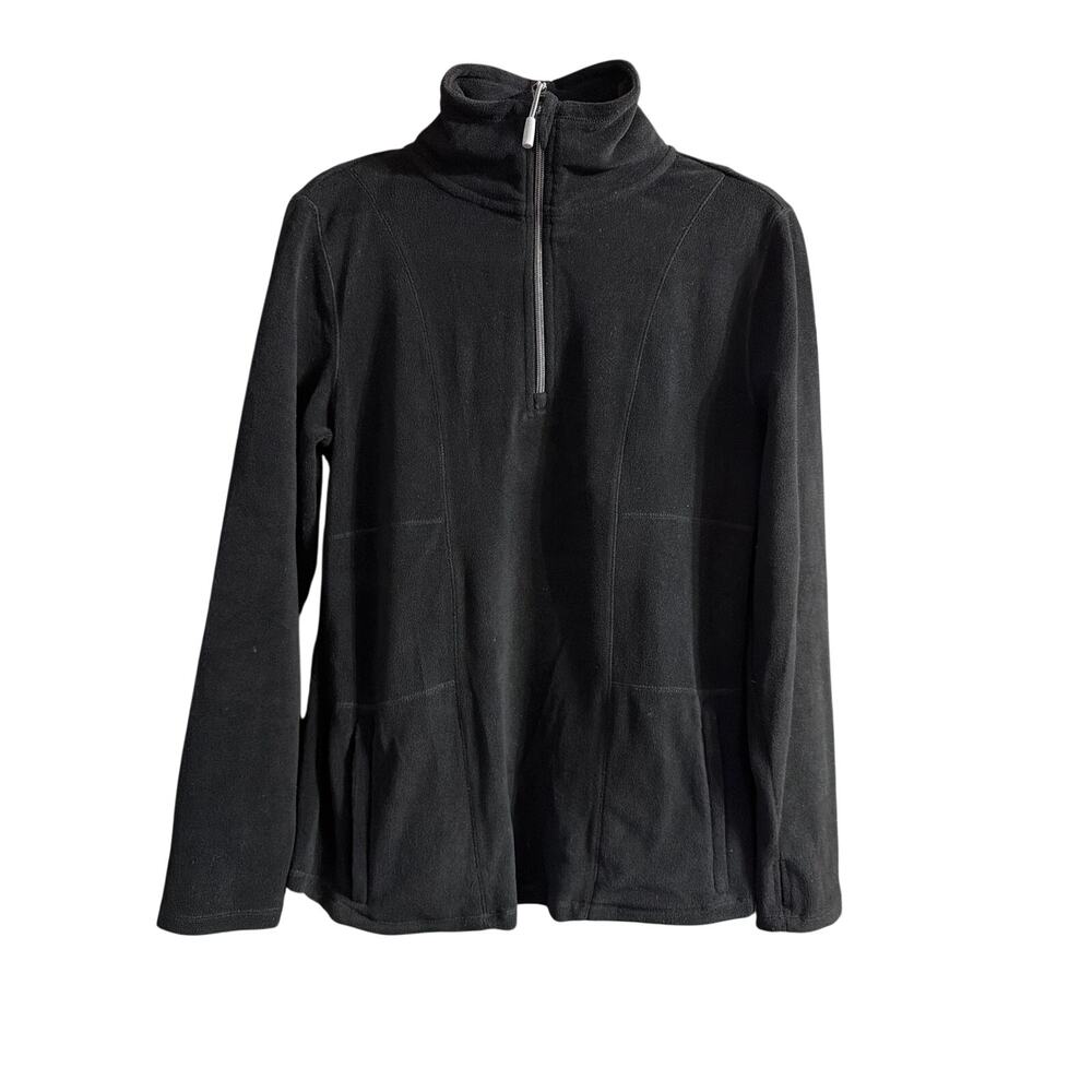 Calvin Klein Performance Women's 1/4 Zip Black Pullover Jacket Size Large L